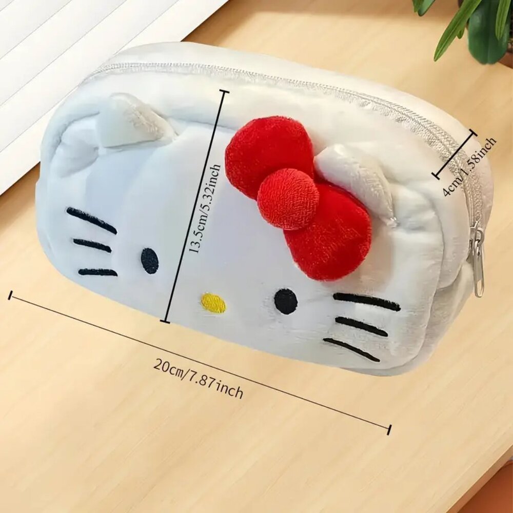 Adorable Plush Hello Kitty Makeup Bag - Picture 5 of 6